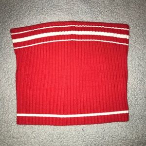 Forever 21 Red Cropped Tube Top